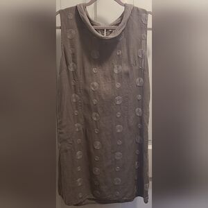 Lina Tomei Elegant Gray Dress